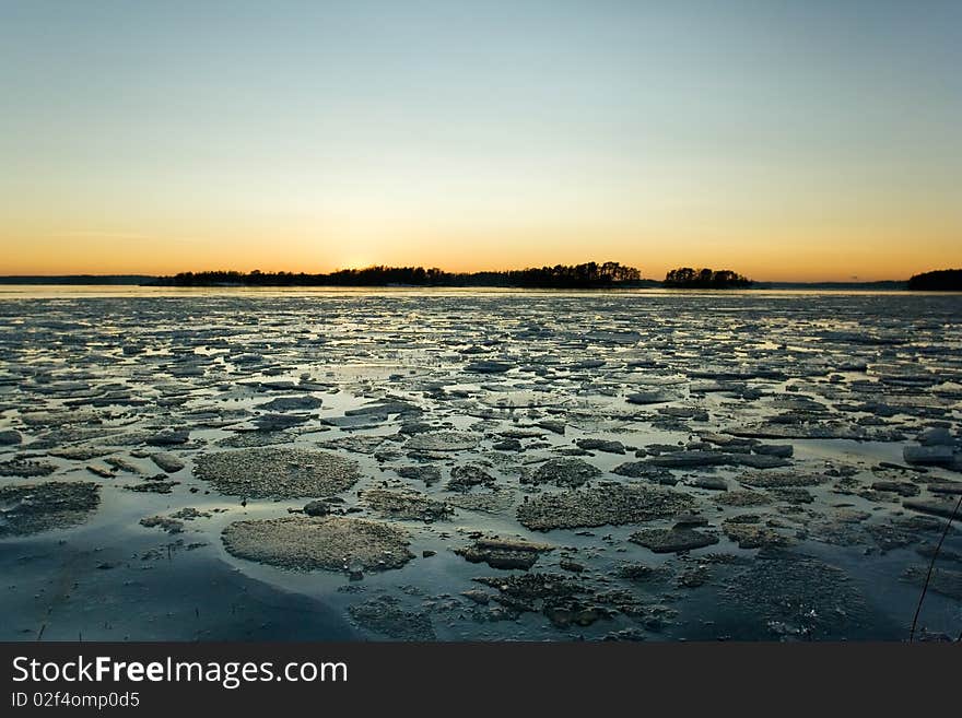 Seashore In Winter