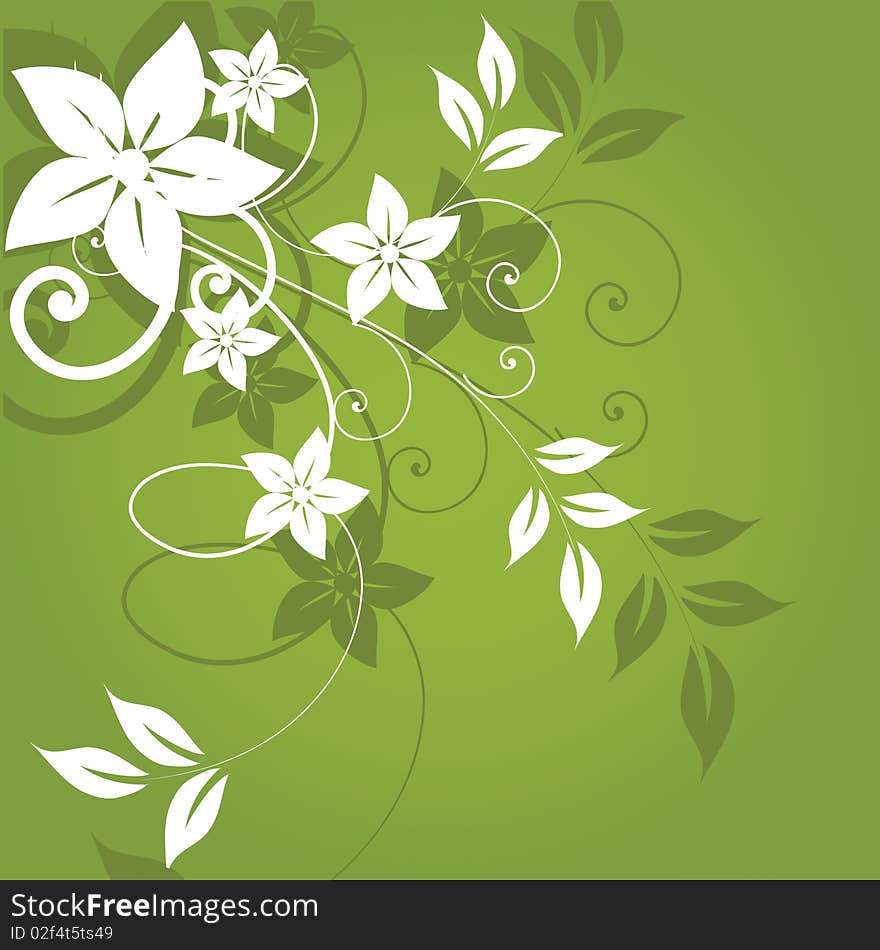 Abstract flowers background with place for your text. Abstract flowers background with place for your text