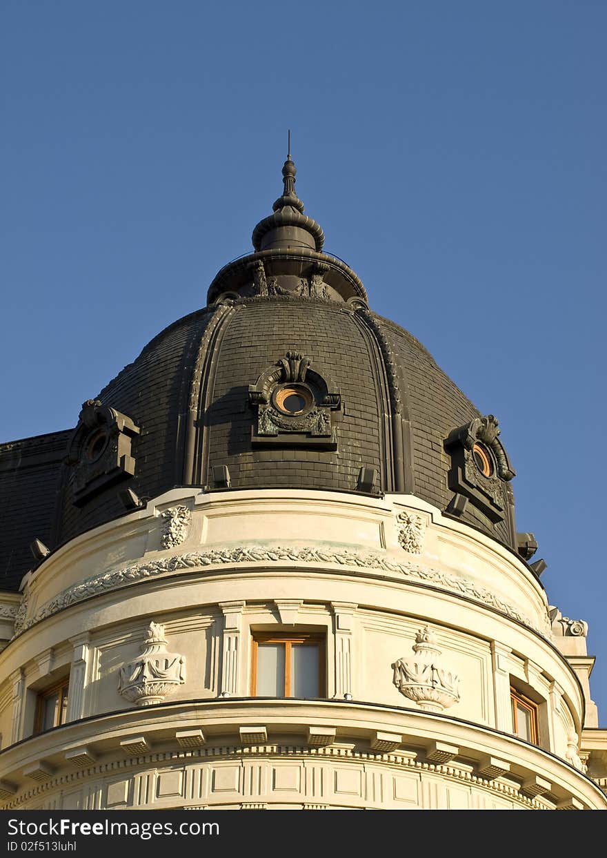 Architectural details from a historic building from Bucharest. Architectural details from a historic building from Bucharest