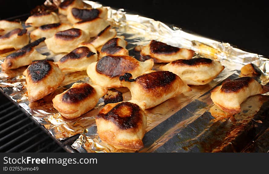 Homemade Perogies On BBQ