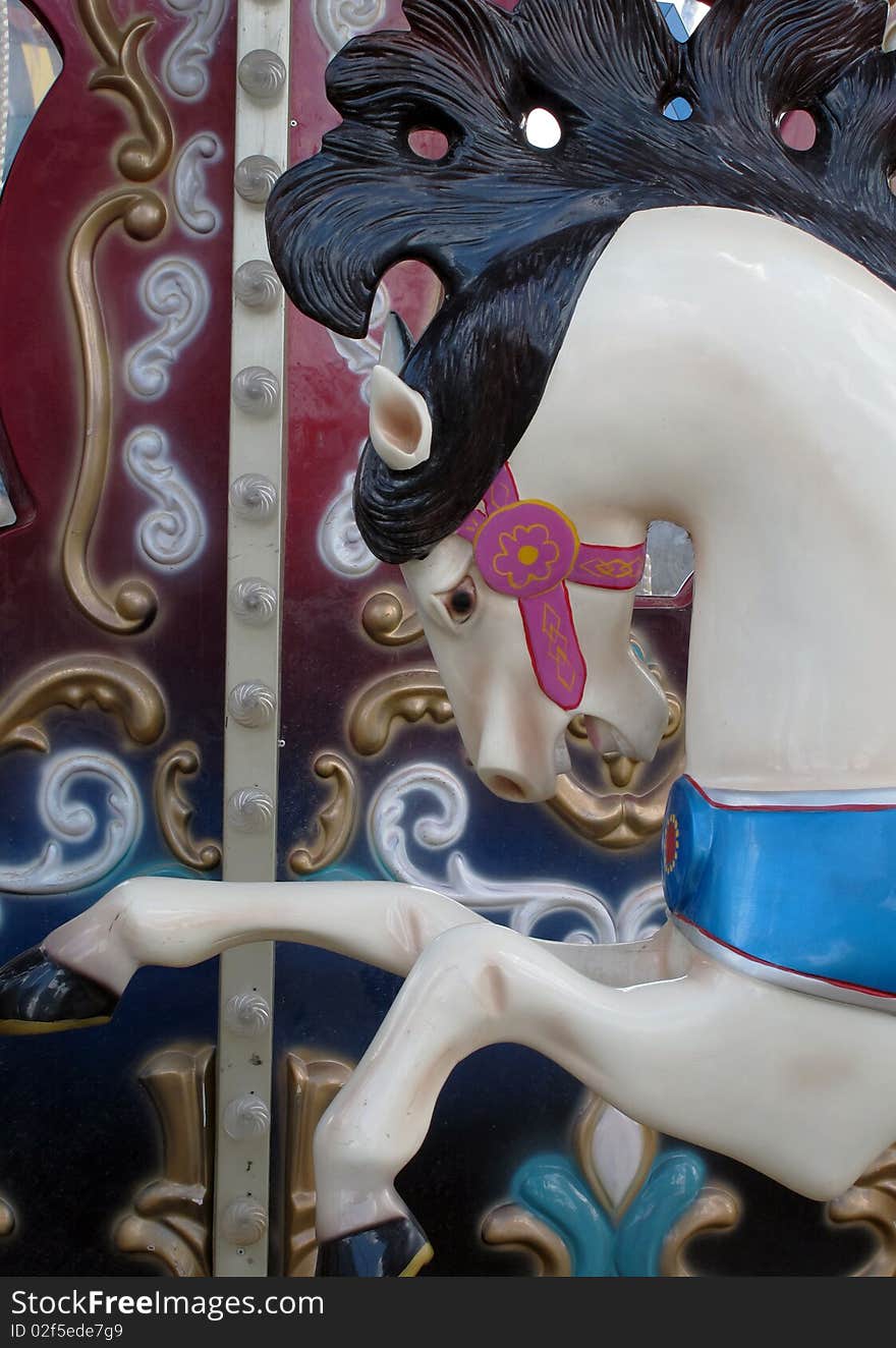 Toy horses on the carousel