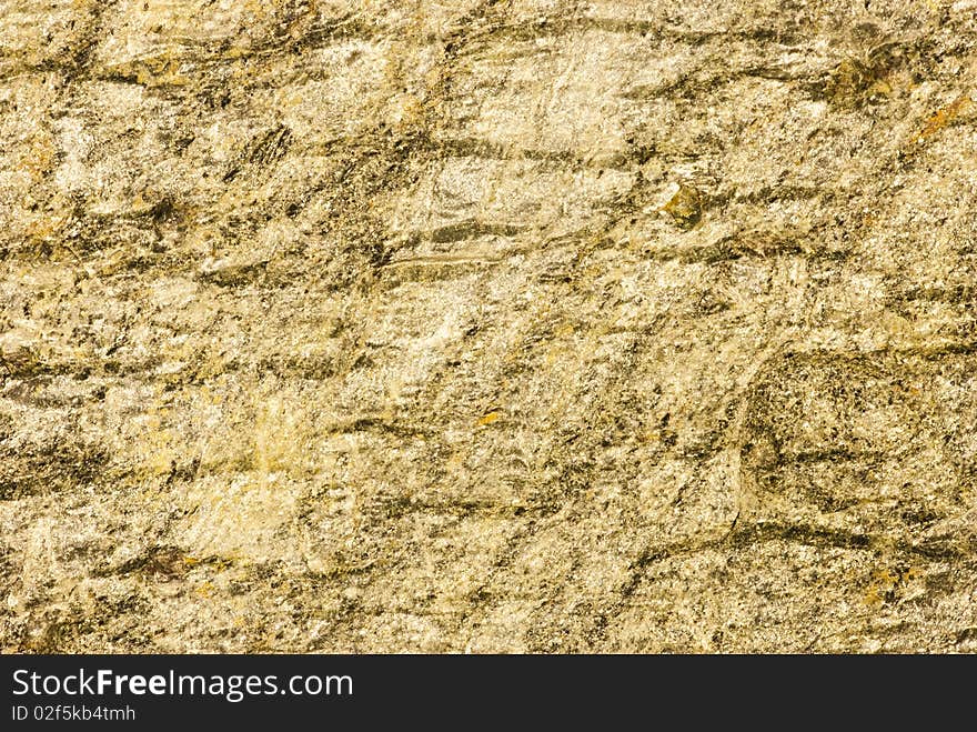 Closeup of Greenish yellow slate stone