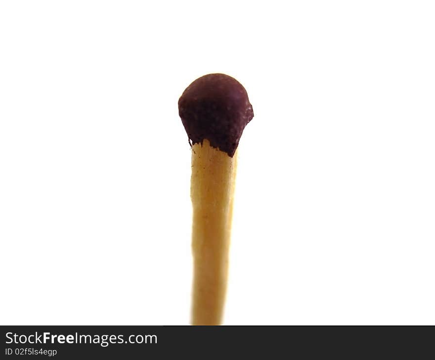 Safety match isolated on a white