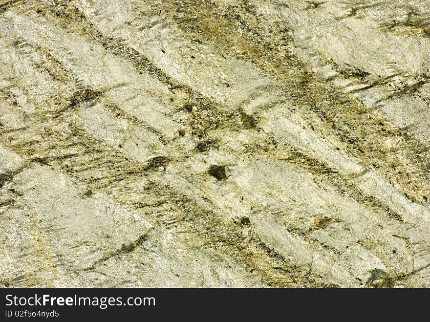 Closeup of Green slate stone