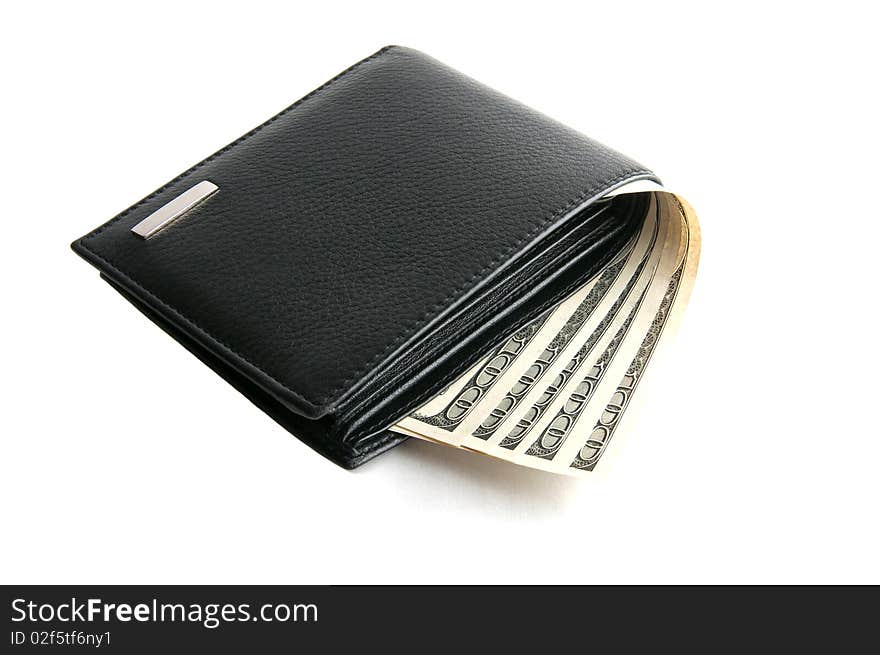 Wallet with dollars