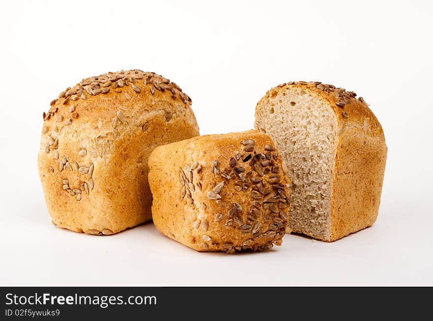 Bread isolated on white background. Bread isolated on white background