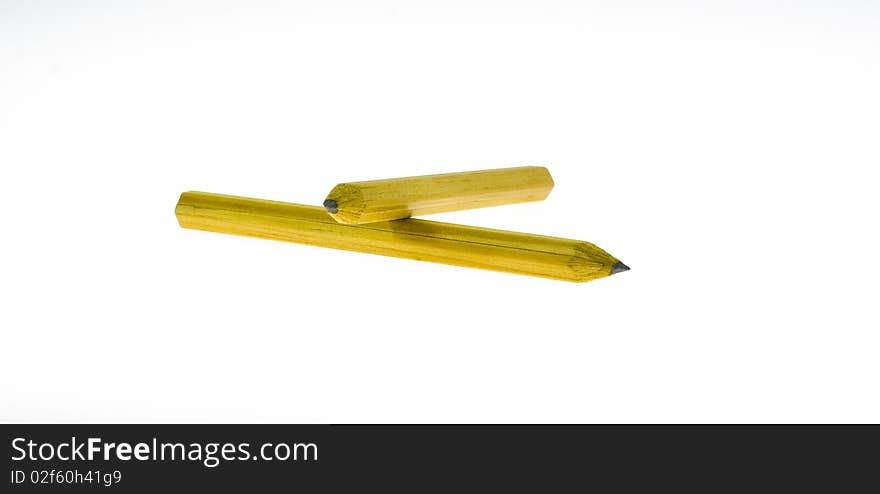 Pencil on a white background isolated