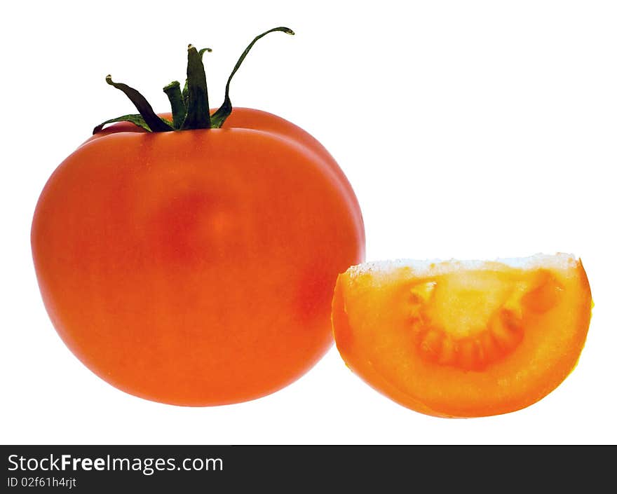 Tomato isolated on a white background