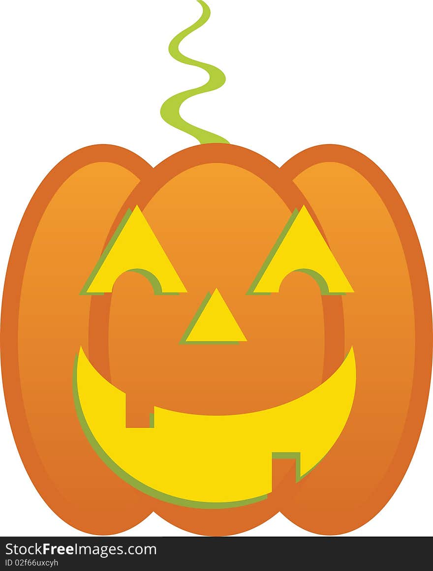 This is a  illustration of a Halloween Jack o' Lantern. This is a  illustration of a Halloween Jack o' Lantern.