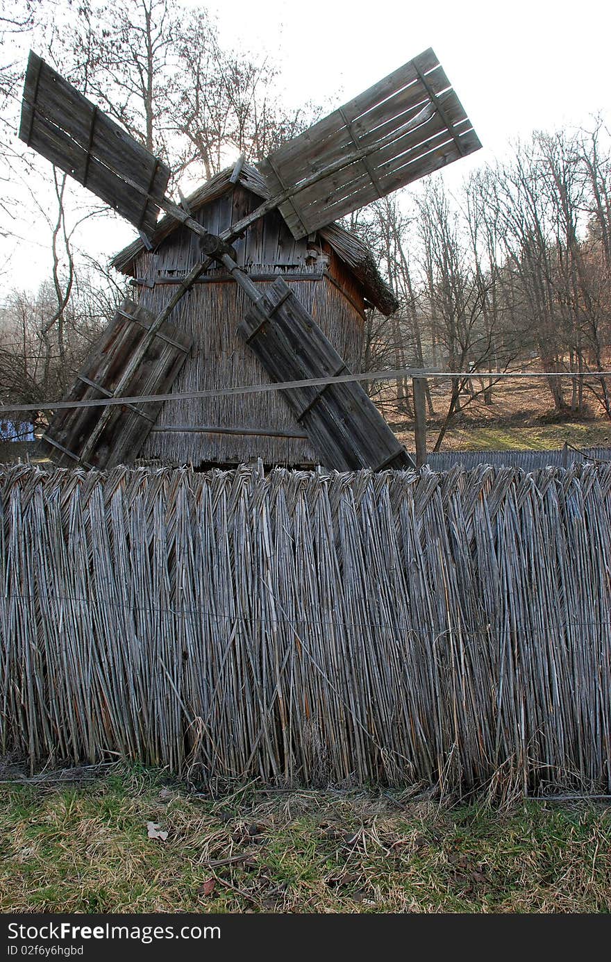 Old windmill in Sibiu Romania