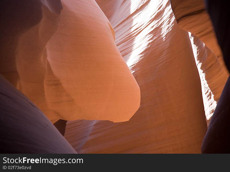 Sandstone Formation in Antelope Canyon