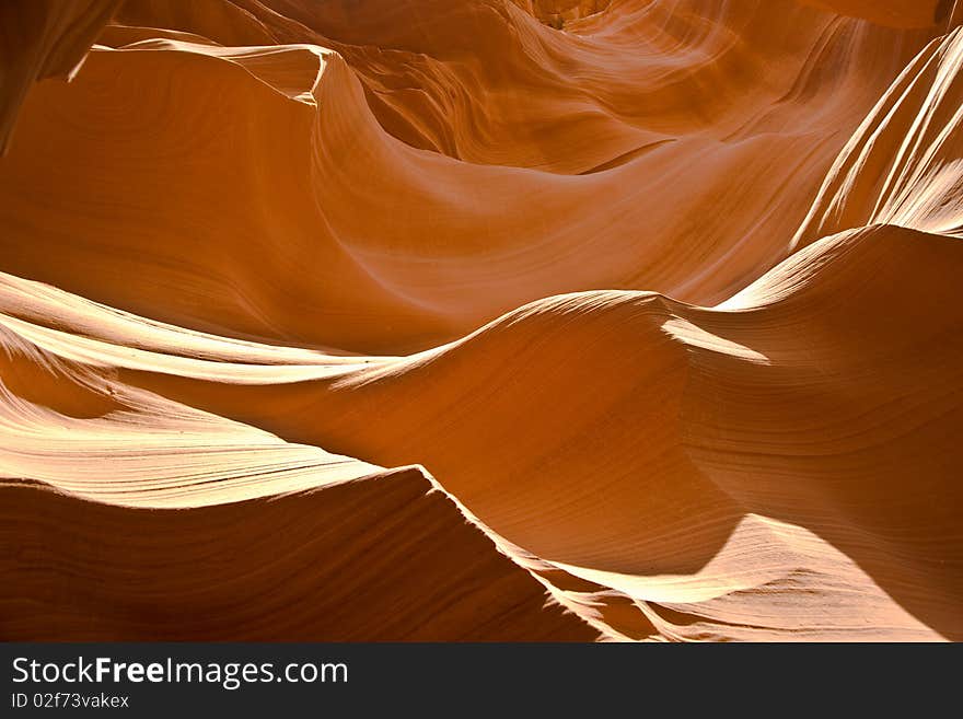 Sandstone Formation In Antelope Canyon