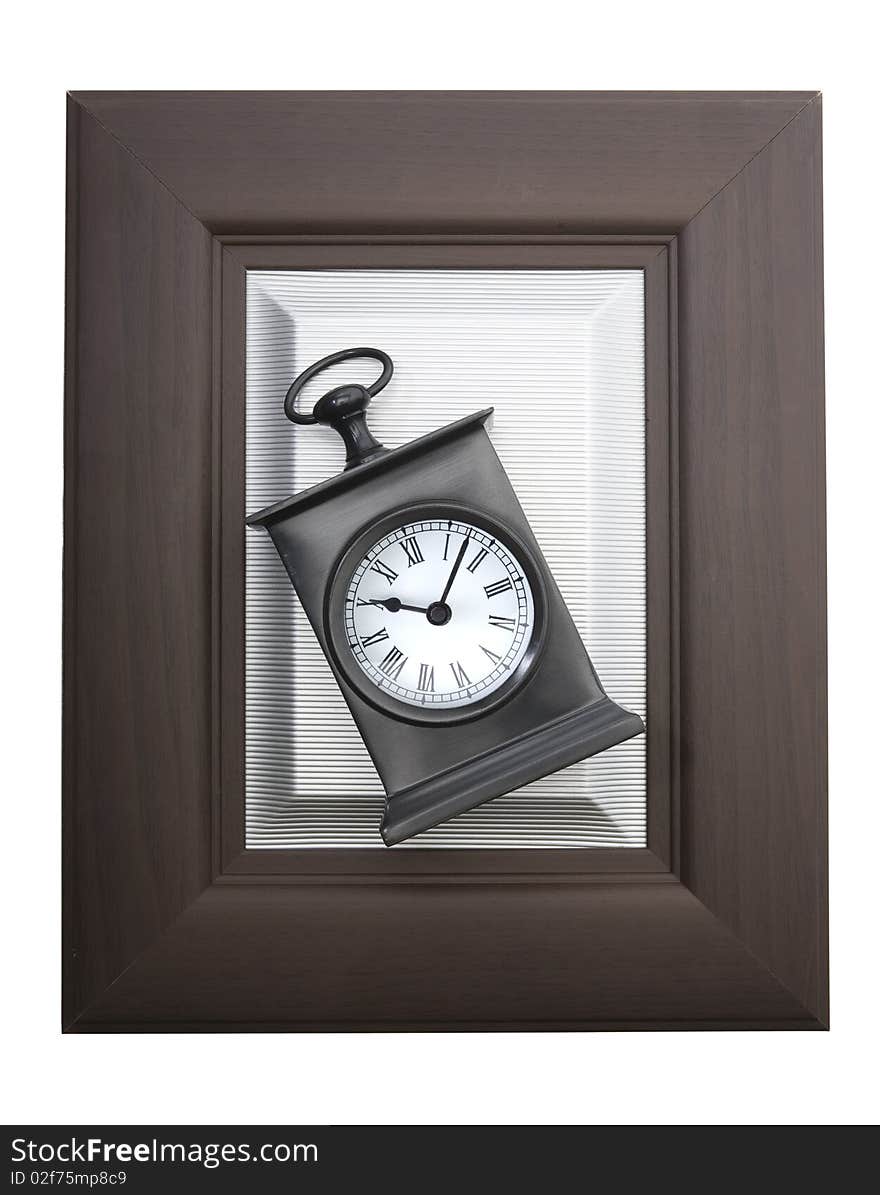 Alarm clock in a picture frame. Alarm clock in a picture frame