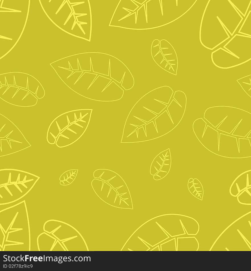 Seamless texture of leaves on a gray background. Seamless texture of leaves on a gray background