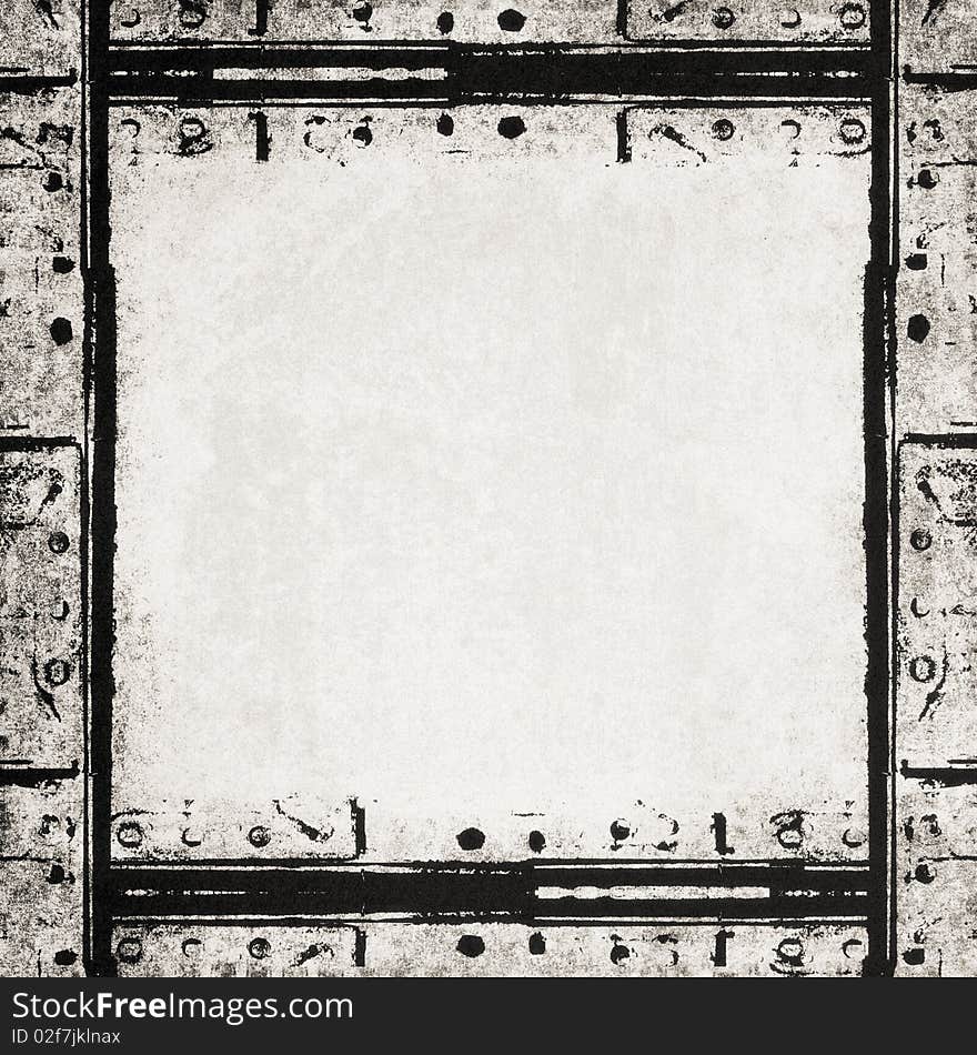 Designed grunge frame, may use as a background. Designed grunge frame, may use as a background