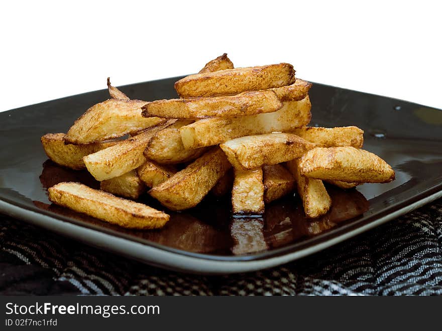 Golden Brown Home Made Chips.