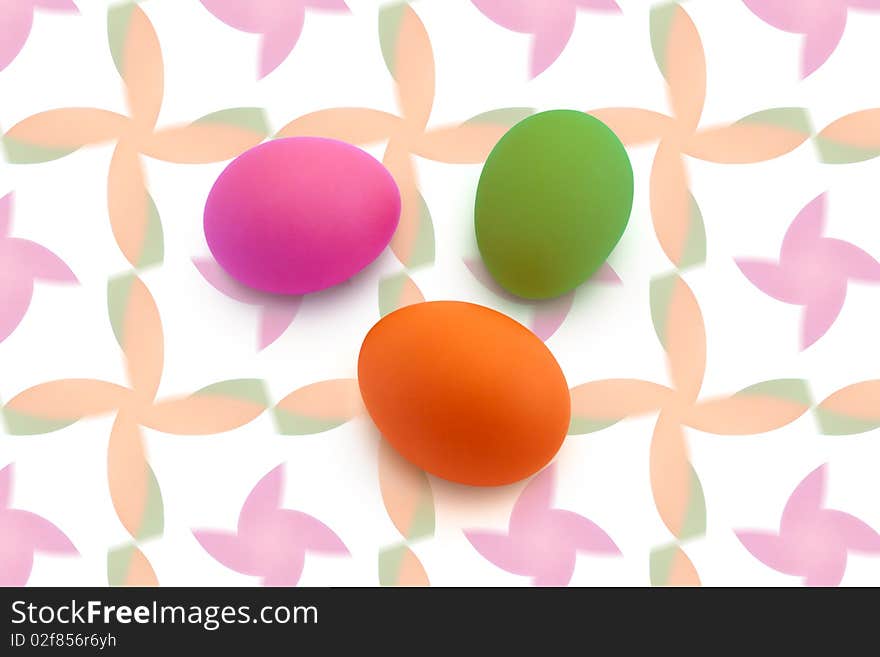 Three Painted Eggs