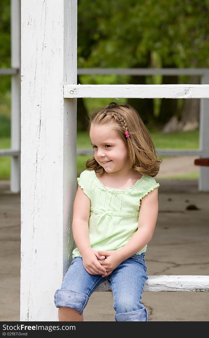 Cute Little Girl at the Park