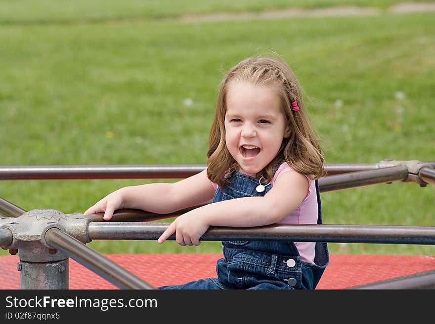 Cute Little Girl at the Park