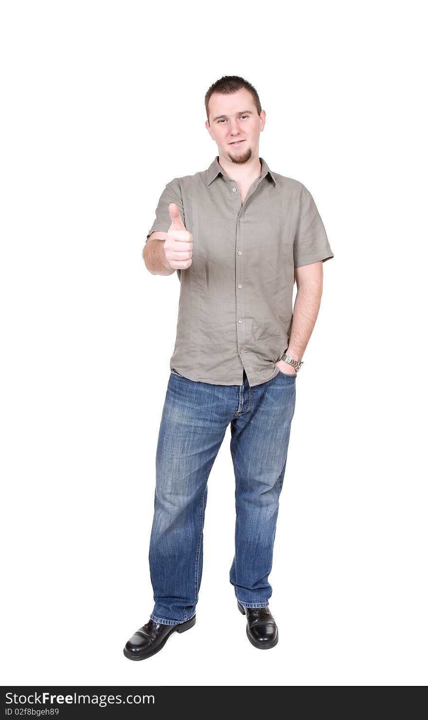 Young adult man over white background. Young adult man over white background