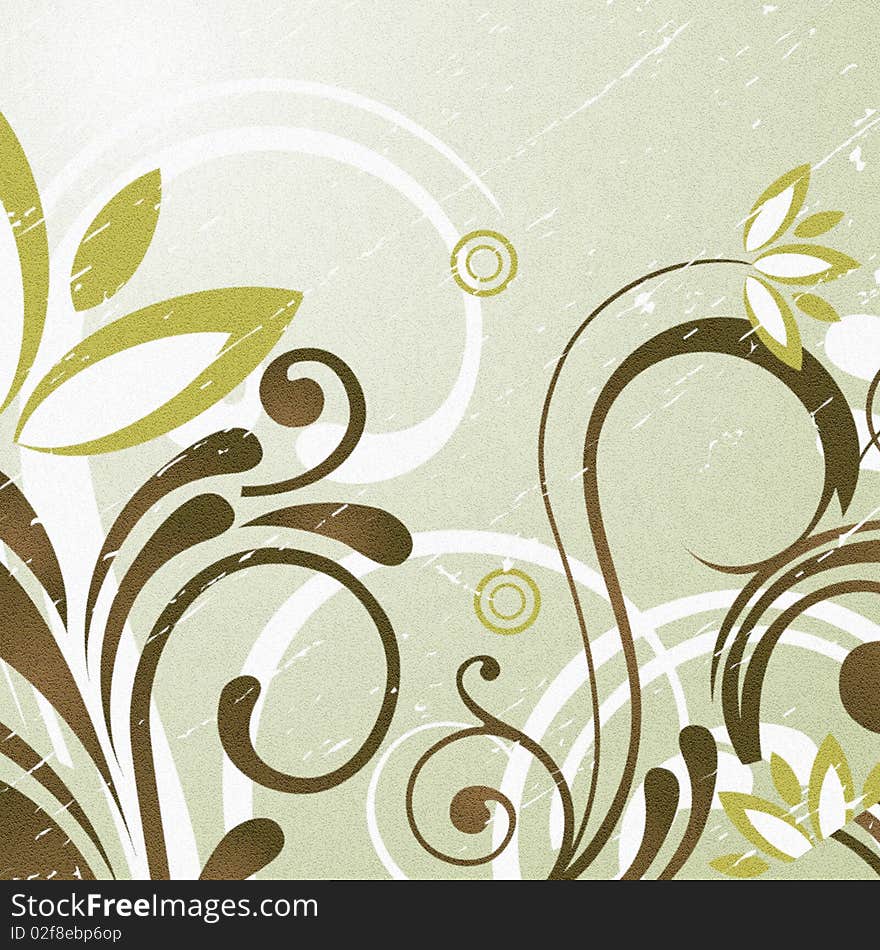 Beautiful floral ornament pattern, illustration