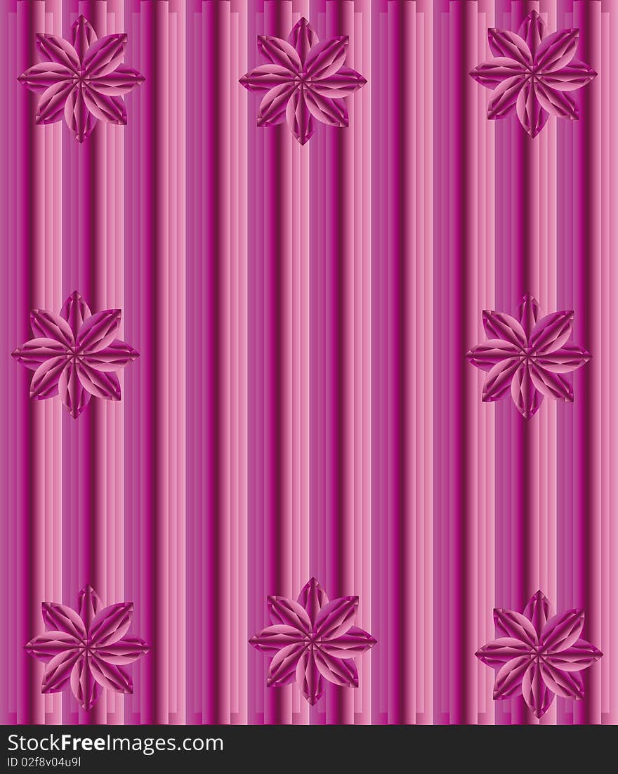 Vertical structure. illuminated fabric wallpaper. vector illustration.