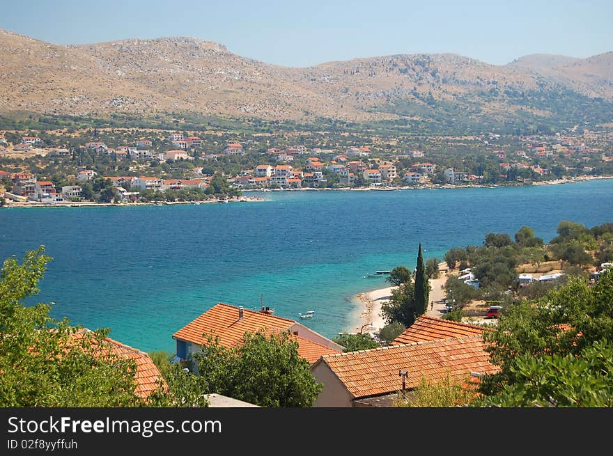 Quiet bay nearby Sibenik in Croatia