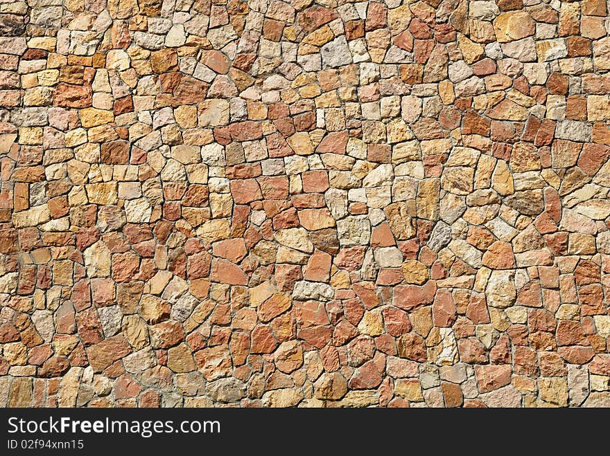 Wall of stones as a texture. Bricks