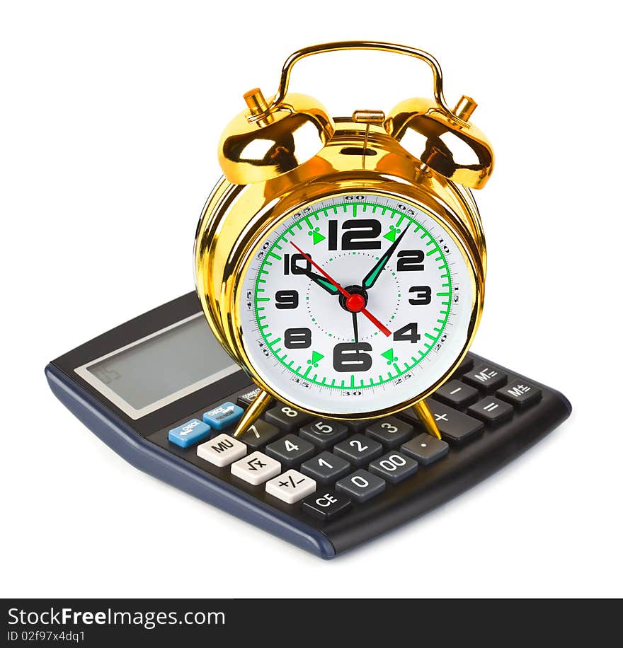 Calculator and clock