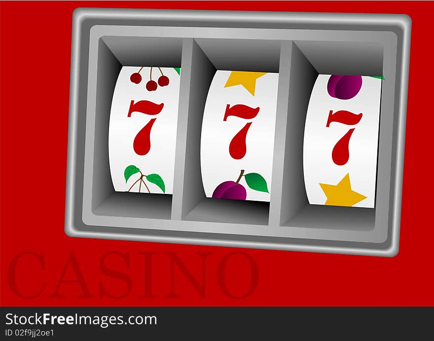 Illustration of a casino machine