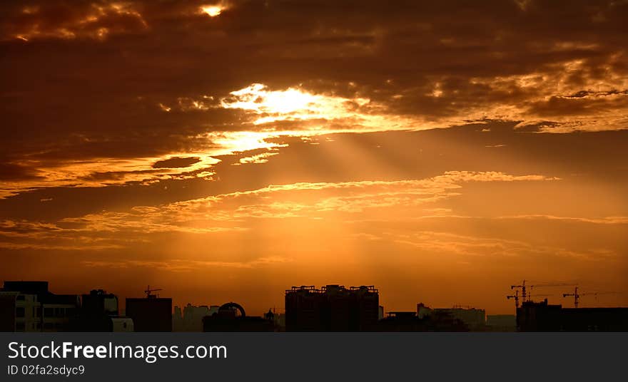 Sunset Of Chengdu