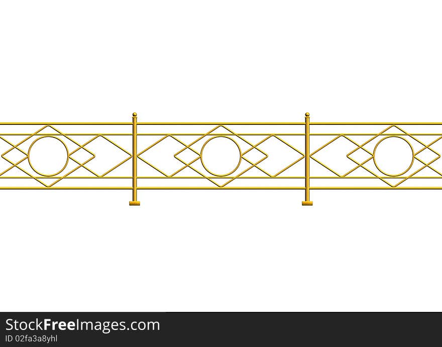 Illustration of a picket on white