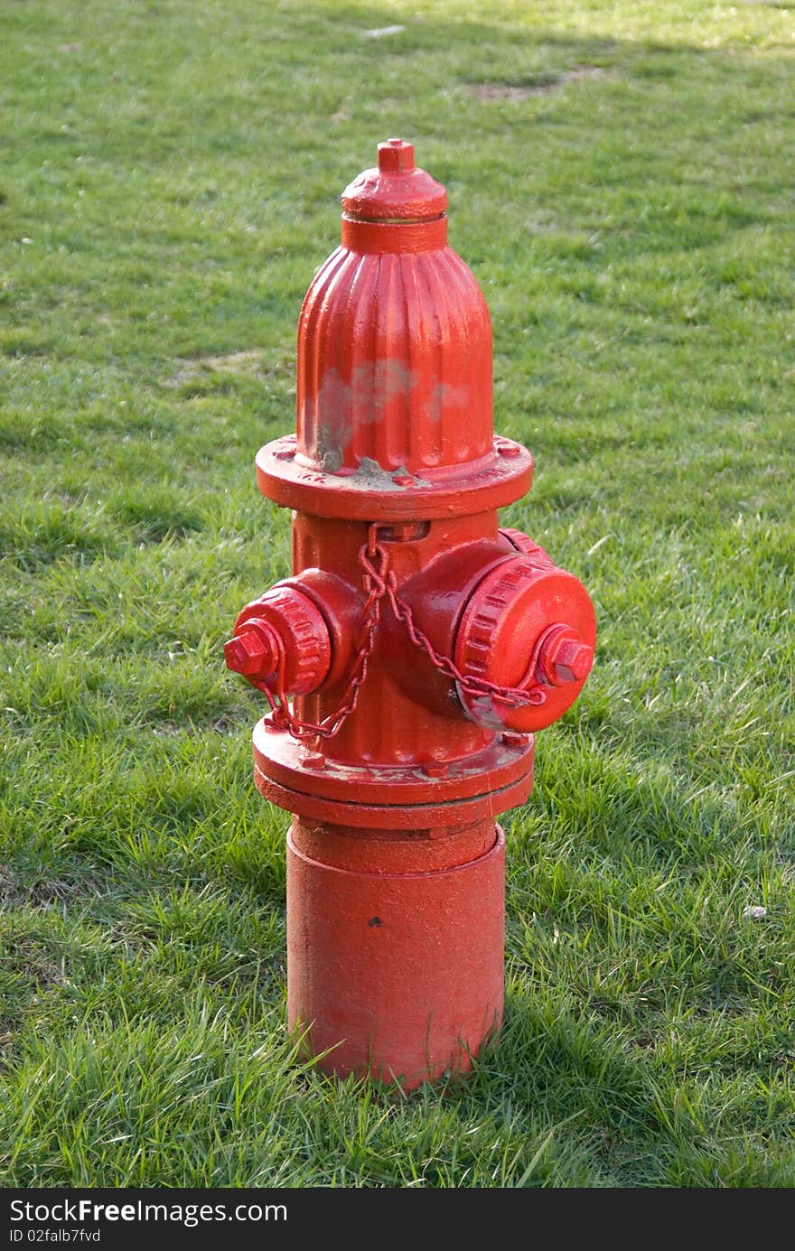 A beautiful fire hydrant on a lawn