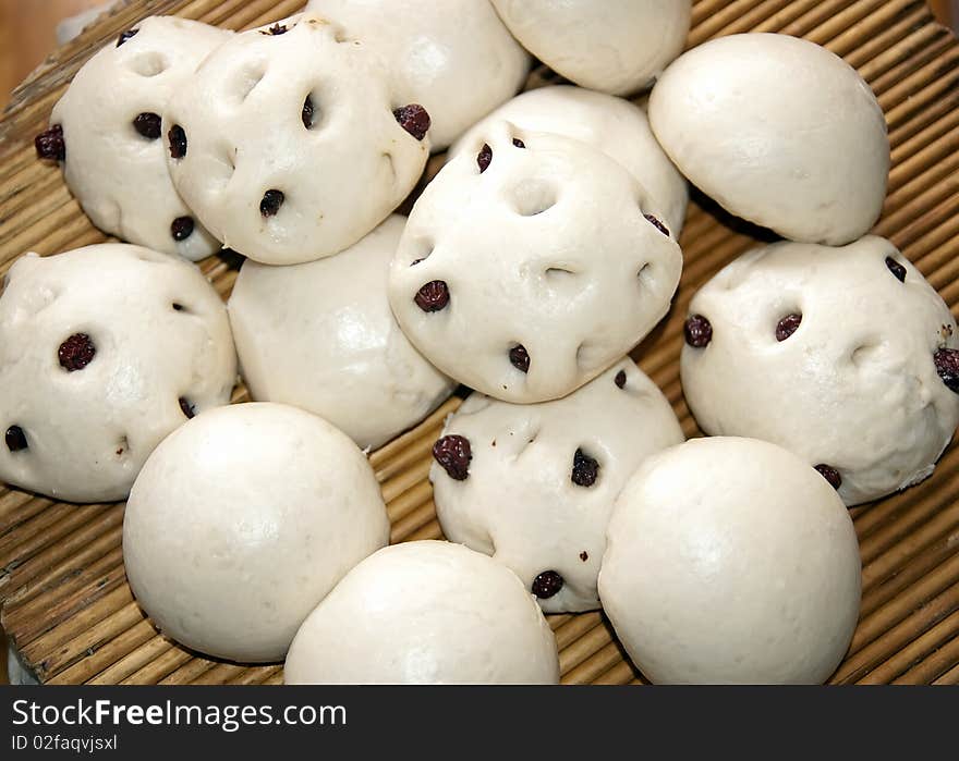 Chinese Steamed bread with Jujube，Photo taken on: March 05th, 2010