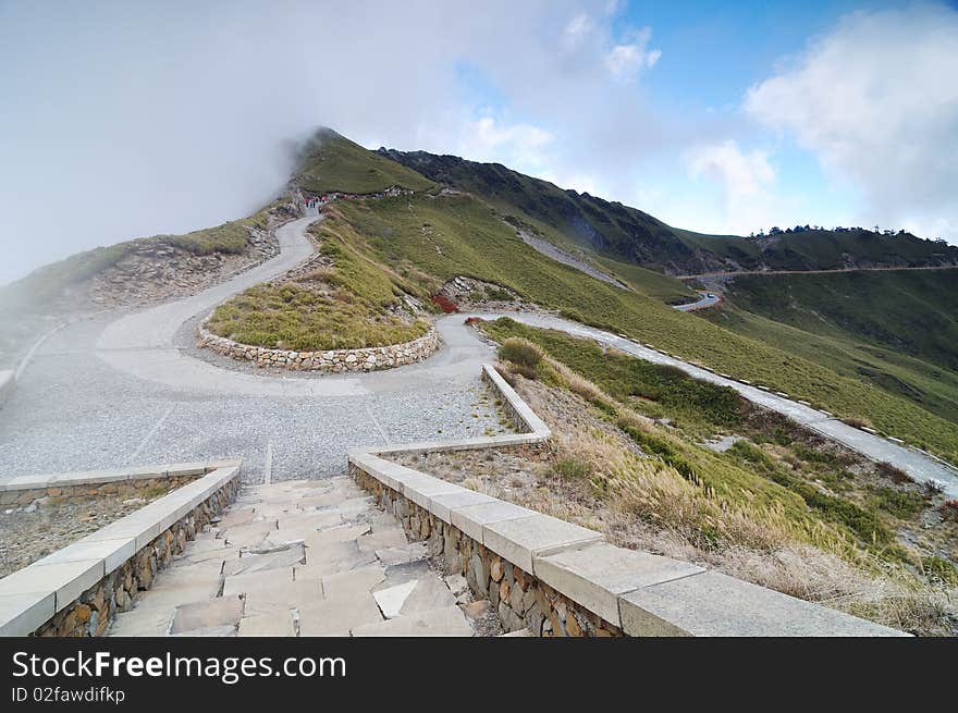 A beauty landscape on the high mountains. A beauty landscape on the high mountains