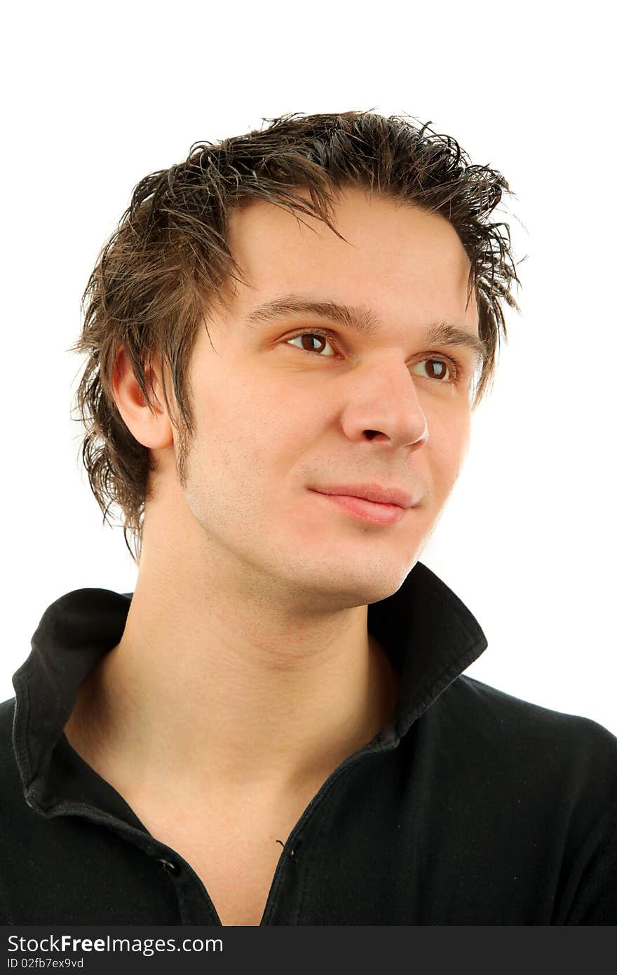 Smiling man portrait on a isolated background