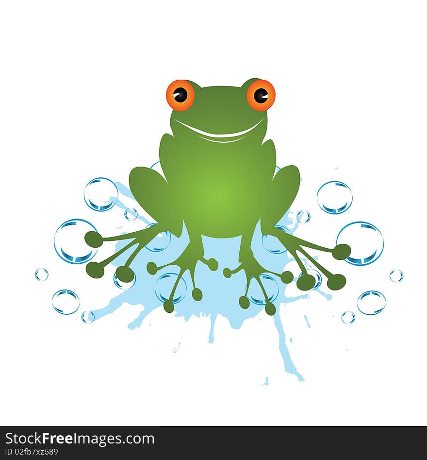 Bubbles Frog For Design