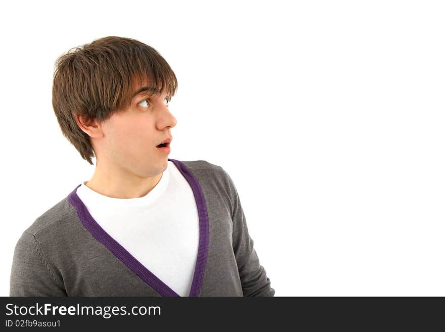 Man portrait on a isolated background