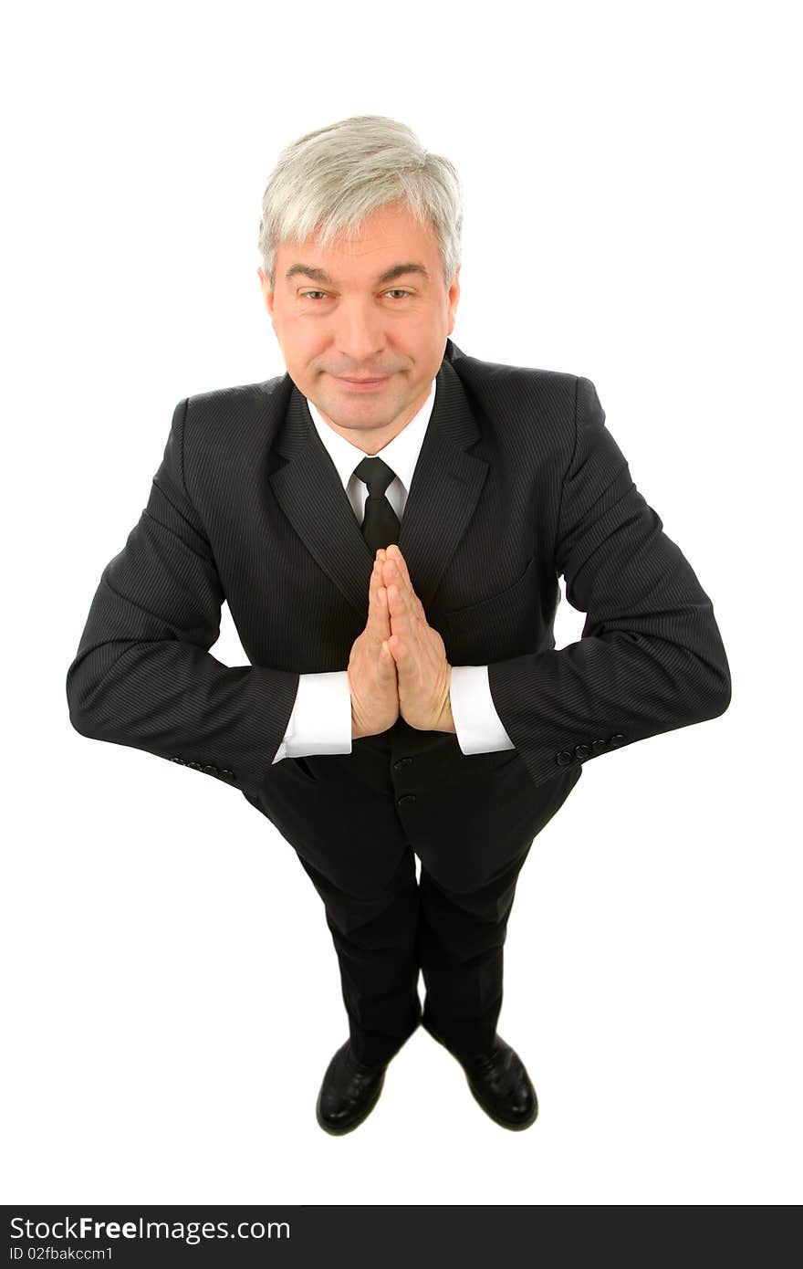 Man portrait on a isolated background