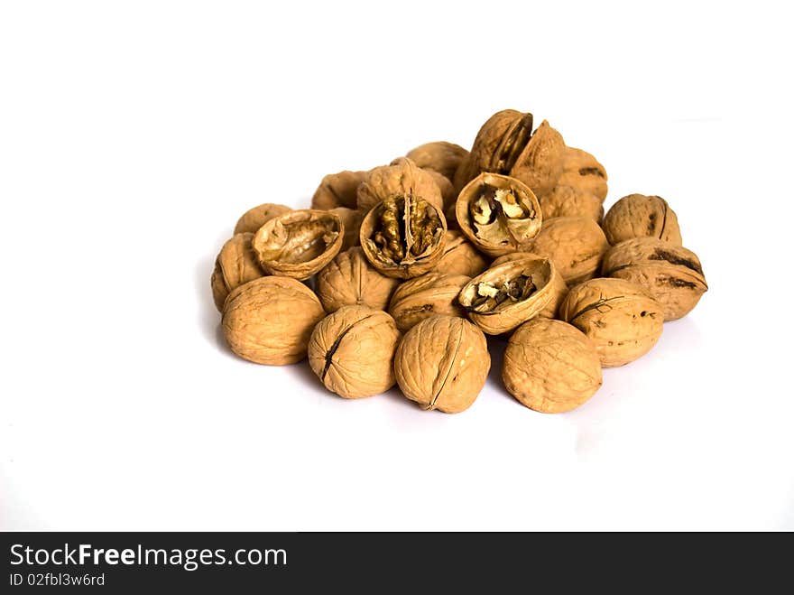 The Walnuts isolated  on a white background