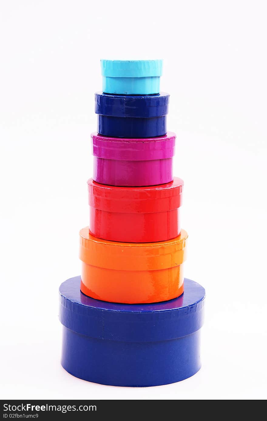 Colorful Round Boxes