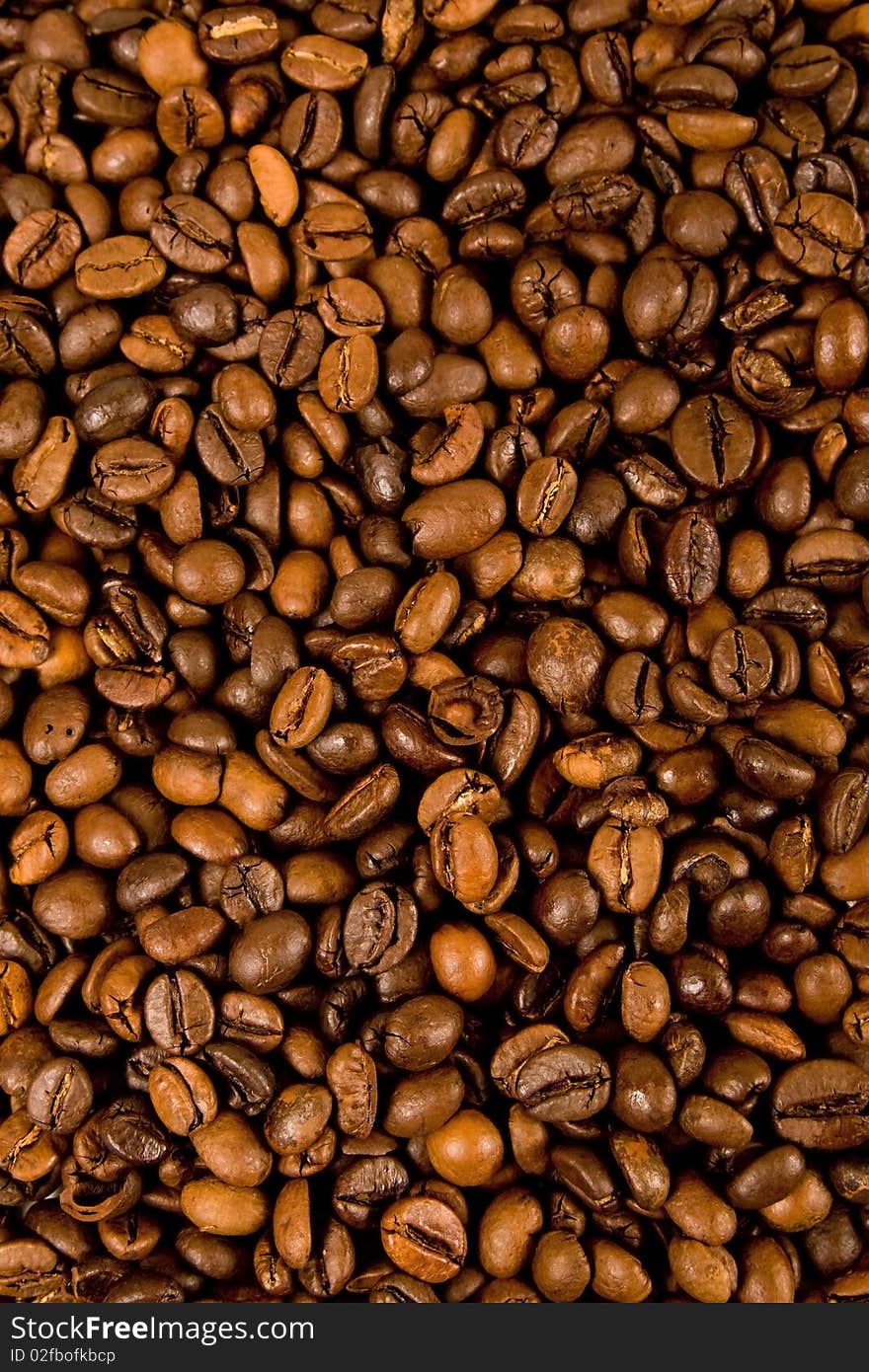 Background with coffee coffee beans. Background with coffee coffee beans