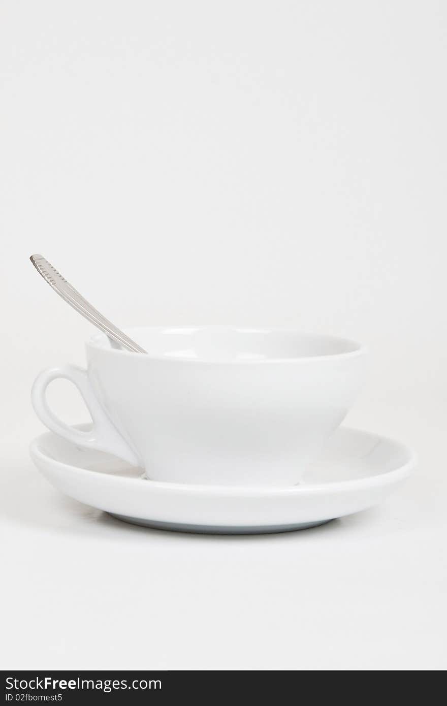 White Coffee Cup