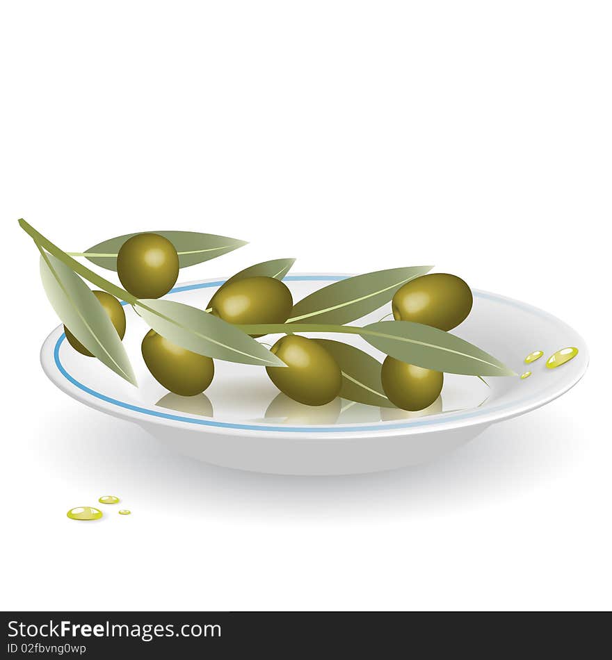 Olives On Saucer