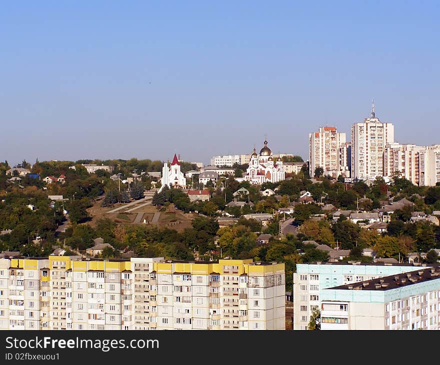 Rybnitsa city in Dnestr Moldavian republic on left