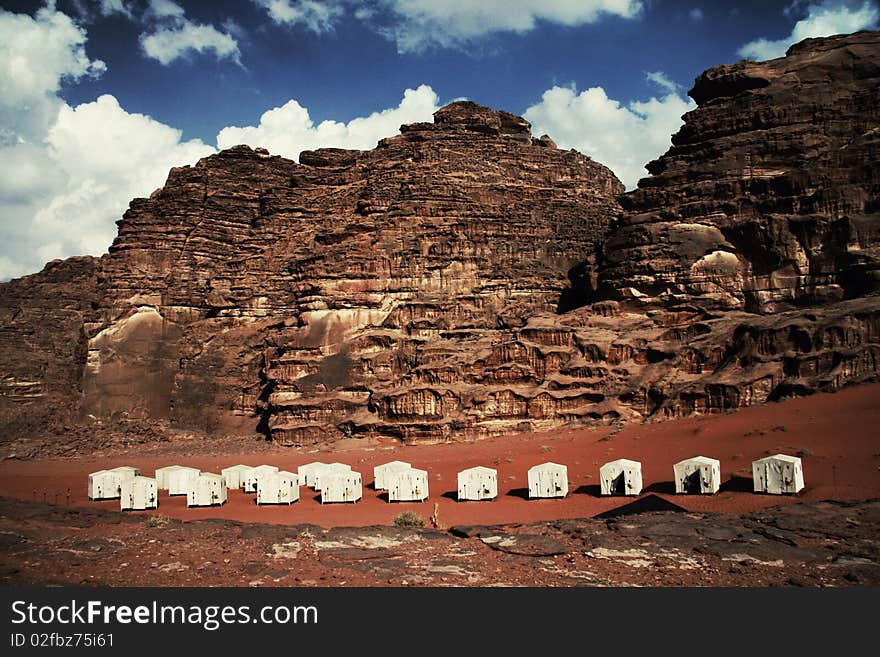 Desert Wadi Rum in Jordan