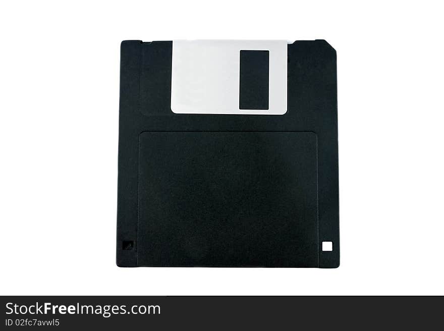 An old original 5 inch floppy disc. An old original 5 inch floppy disc.