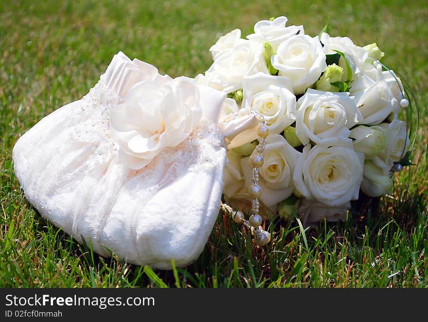 Wedding Bouquet on a grass