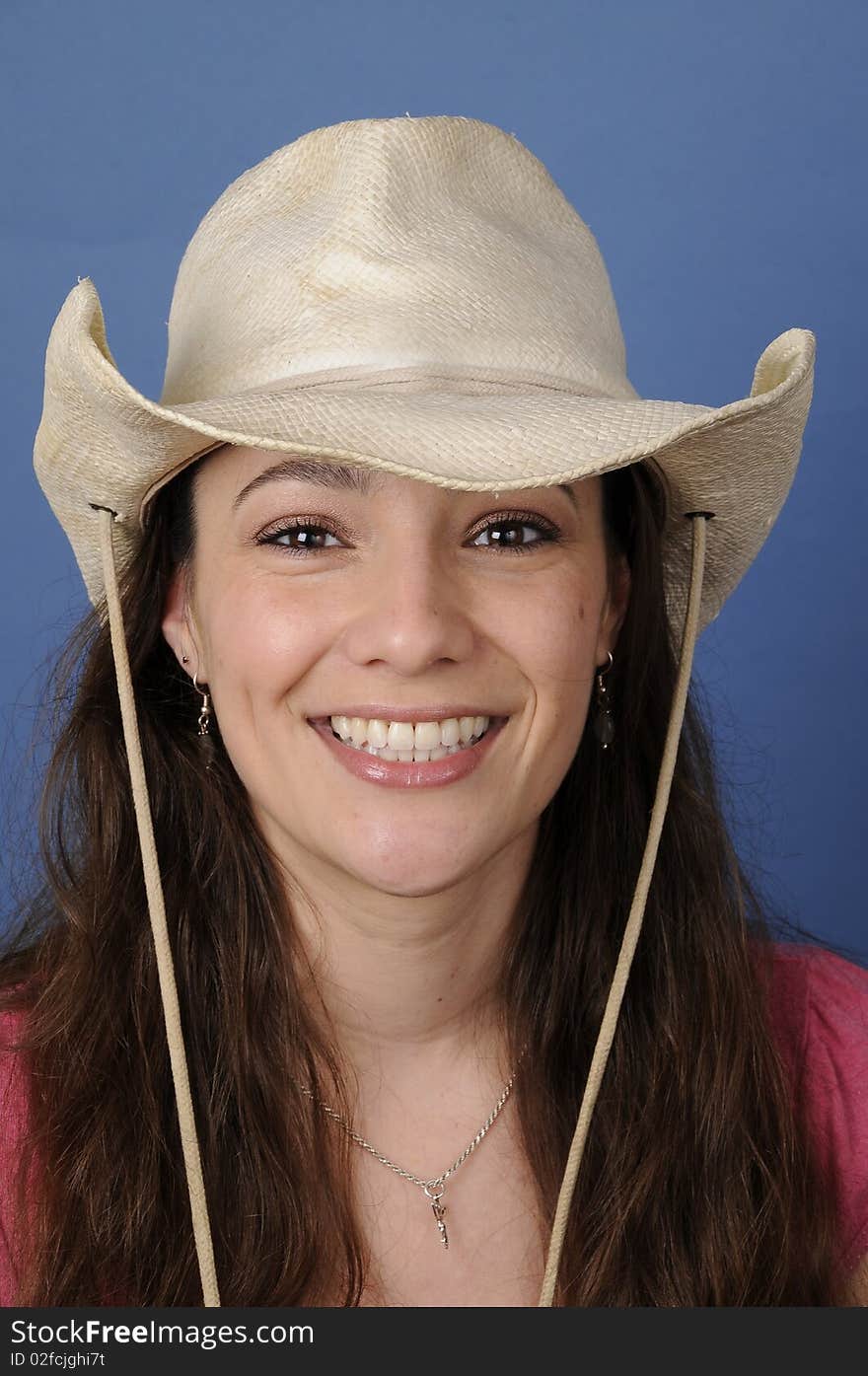 Woman in Cowboy hat