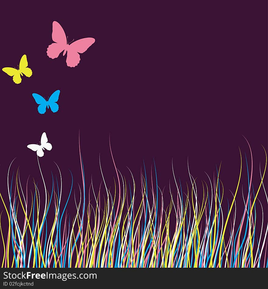 Background design with butterfly for you. Background design with butterfly for you